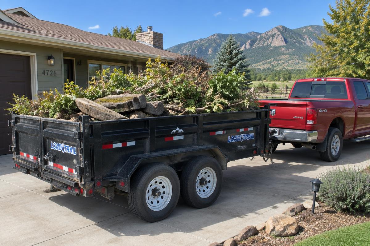 Yard and landscaping debris removal in Lakewood, CO by EZ Haulaway